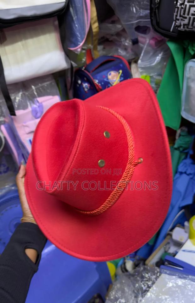 Red Adult Unisex Cowboy/Cowgirl Hats