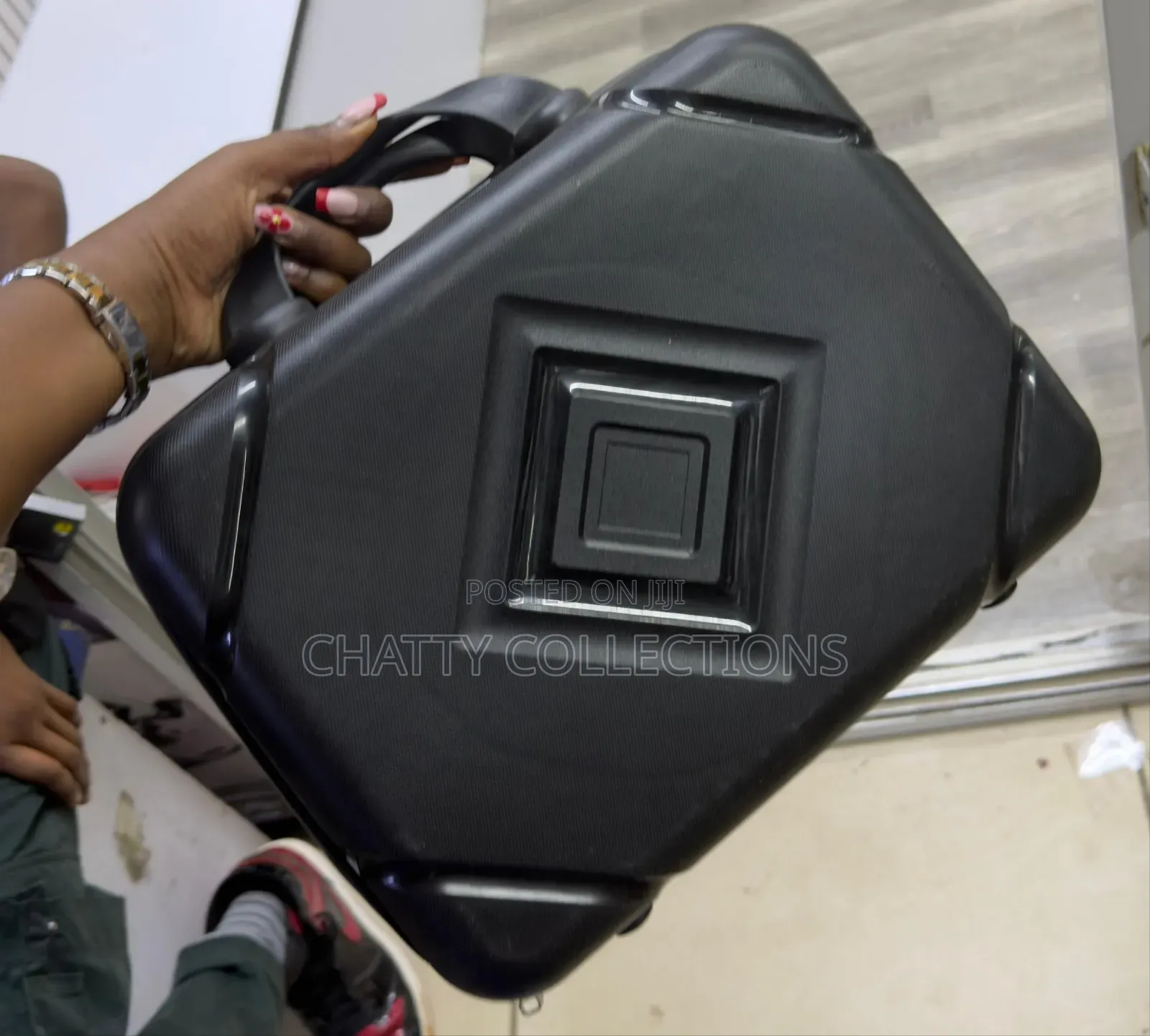Black Make Up Bag /Carry on Rubber Bag