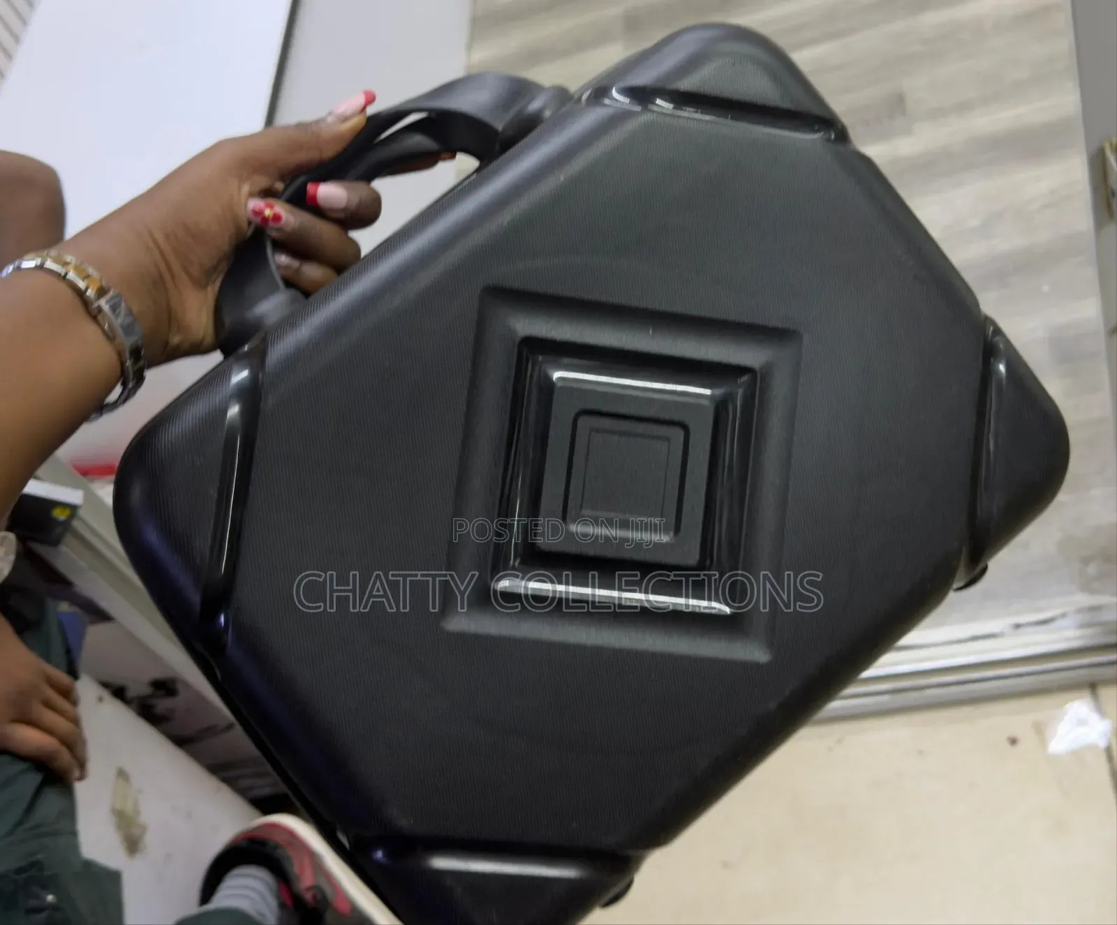 Black Make Up Bag /Carry on Rubber Bag