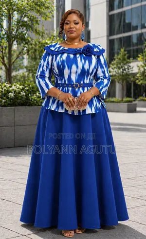 Elegant Peplum Maxi