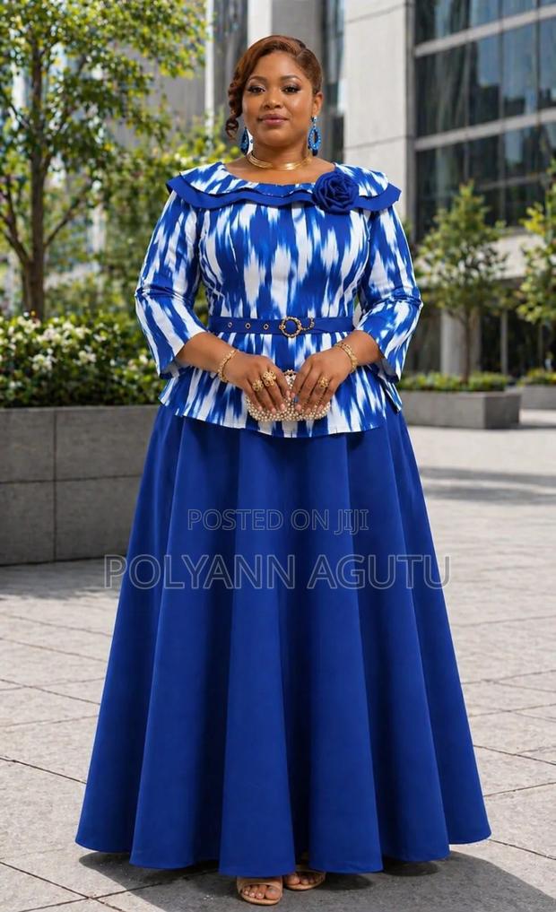 Elegant Peplum Maxi - main view