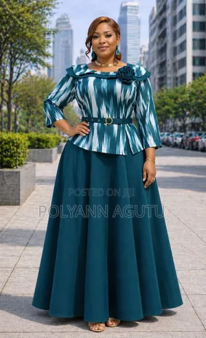 Elegant Peplum Maxi