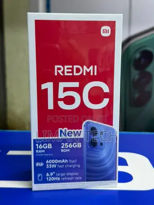 New Xiaomi Redmi 15C 4G 256 GB Black