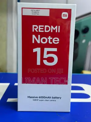 New Xiaomi Redmi Note 15 128 GB Black