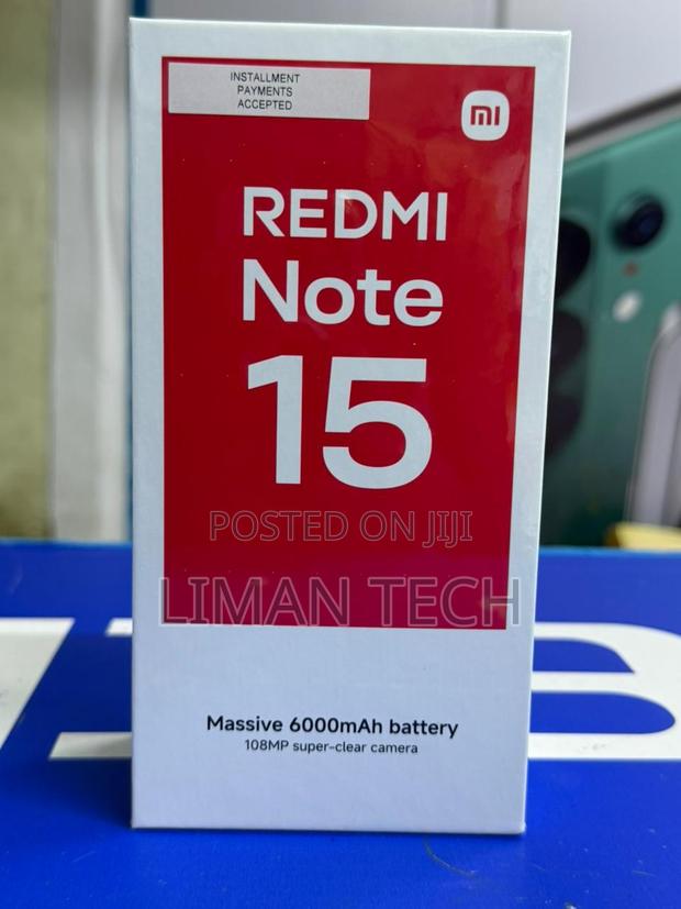 New Xiaomi Redmi Note 15 128 GB Black