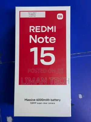 New Xiaomi Redmi Note 15 128 GB Black