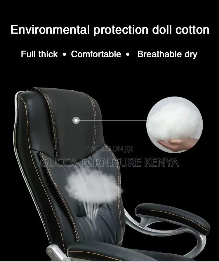 Leather Adjustable Executive Study Arm Chair