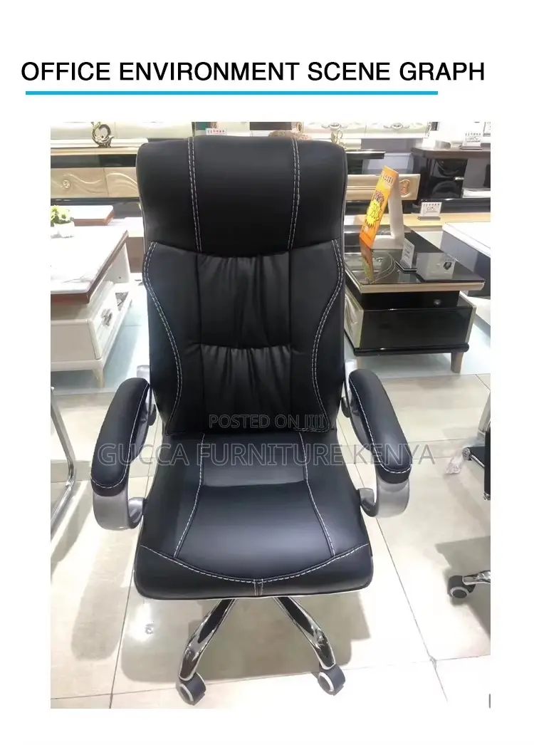 Leather Adjustable Executive Study Arm Chair