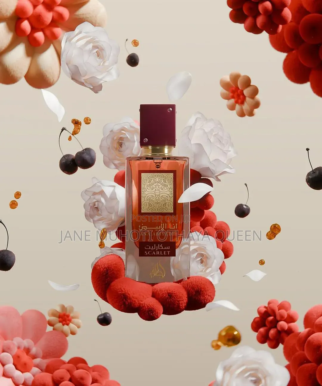 *Ana Abiyedh Scarlet By Lattafa Perfume