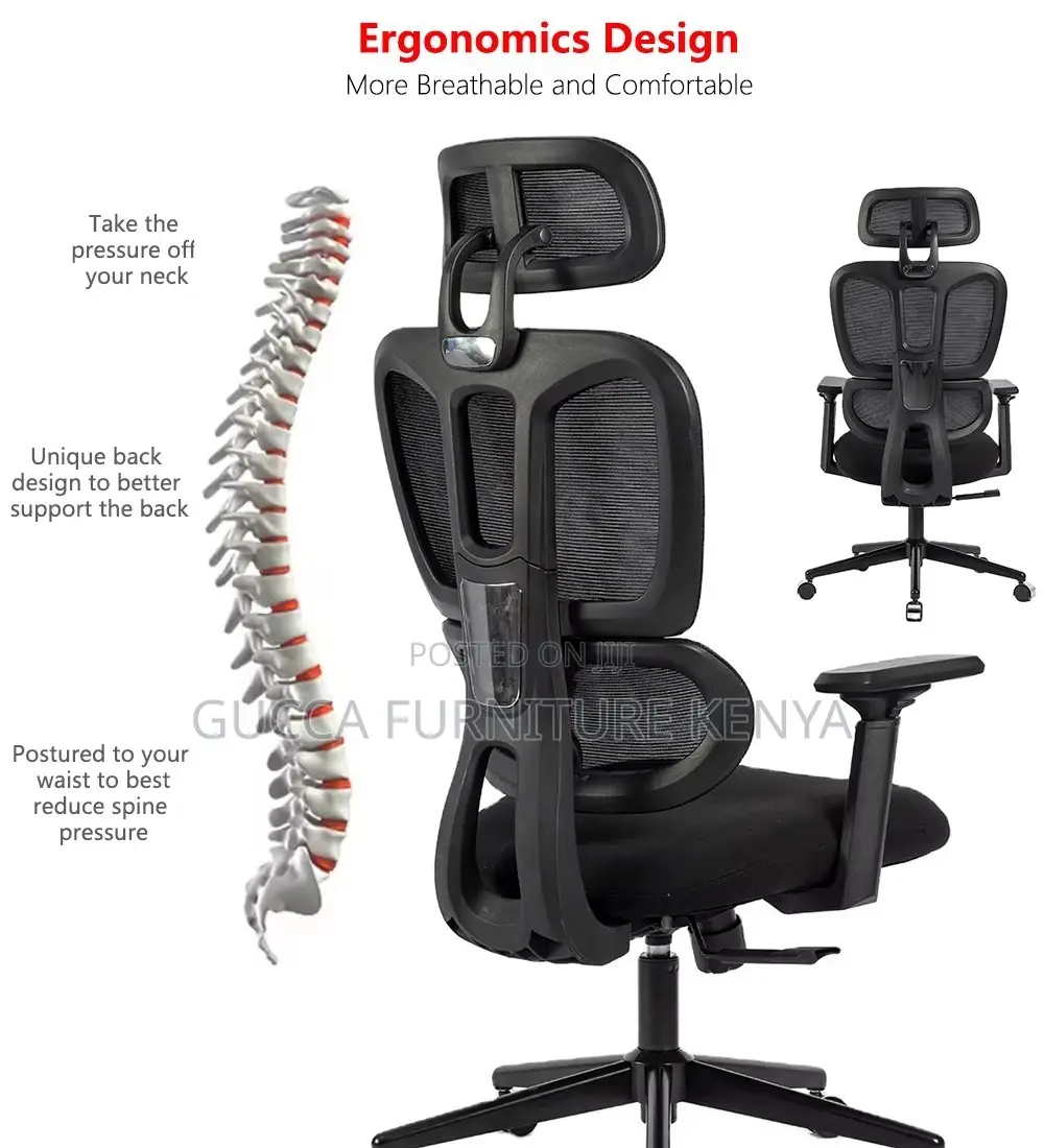 Ergonomic High Executive Swivel Secretary Chair