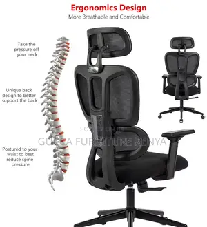 Ergonomic High Executive Swivel Secretary Chair