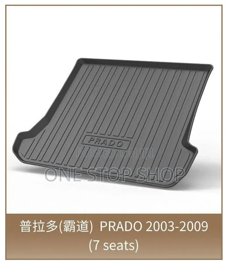 Prado Liner Boot Mat Custom Fit High Density Rubber Raised Edges