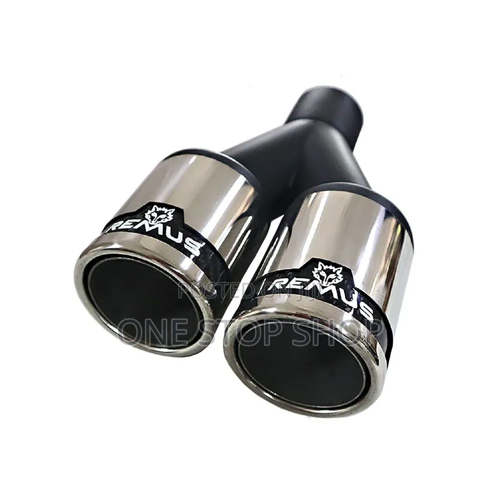 Two Dual Tip Remus Performance Exhaust Tip for Car Upgrade Look