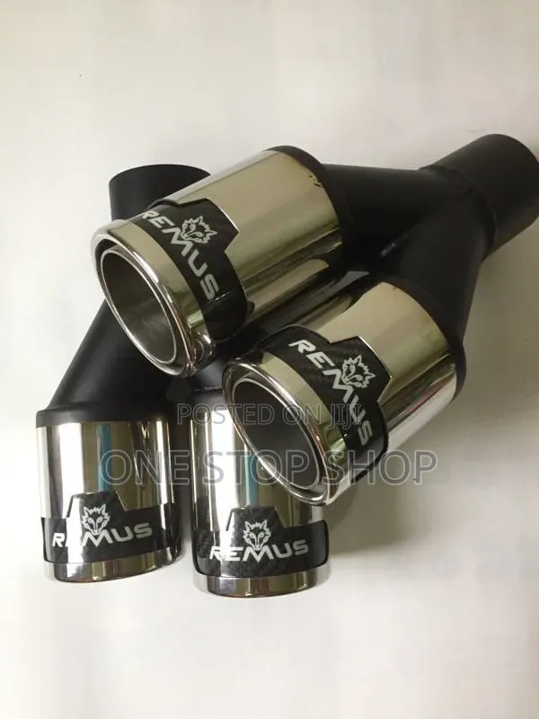 Aggressive Sporty Look Rear Remus Double Exhaust Tip Improve Rear Look