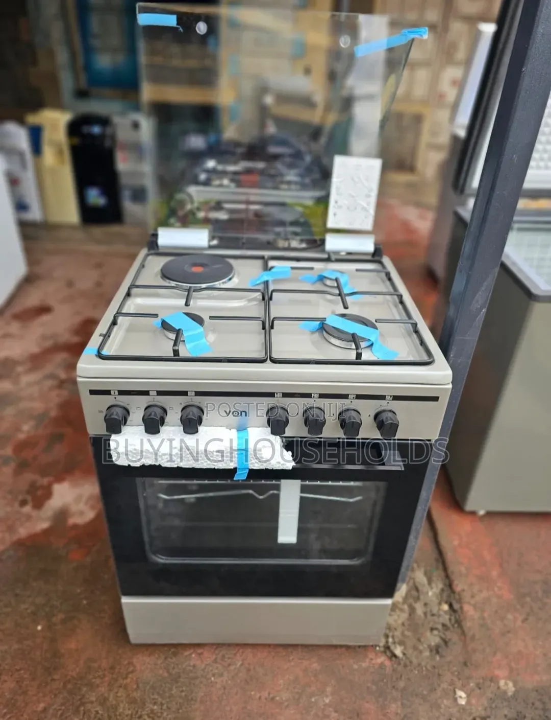 Von 60x60 Cooker 3gas+1electric(Brand New)