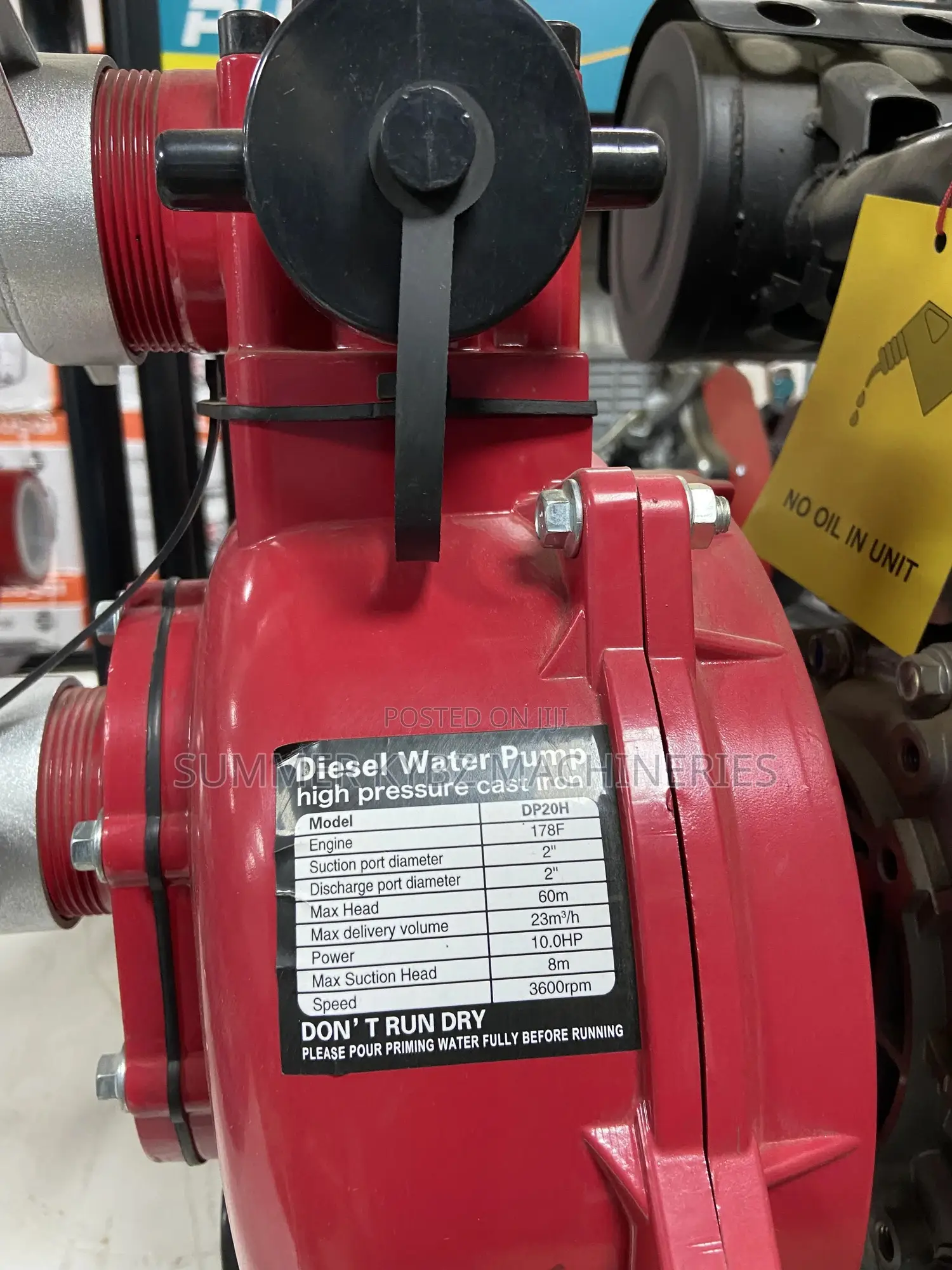 Girasol Dp20h High-Lift Diesel Water Pump 2 Inch 10hp 110m