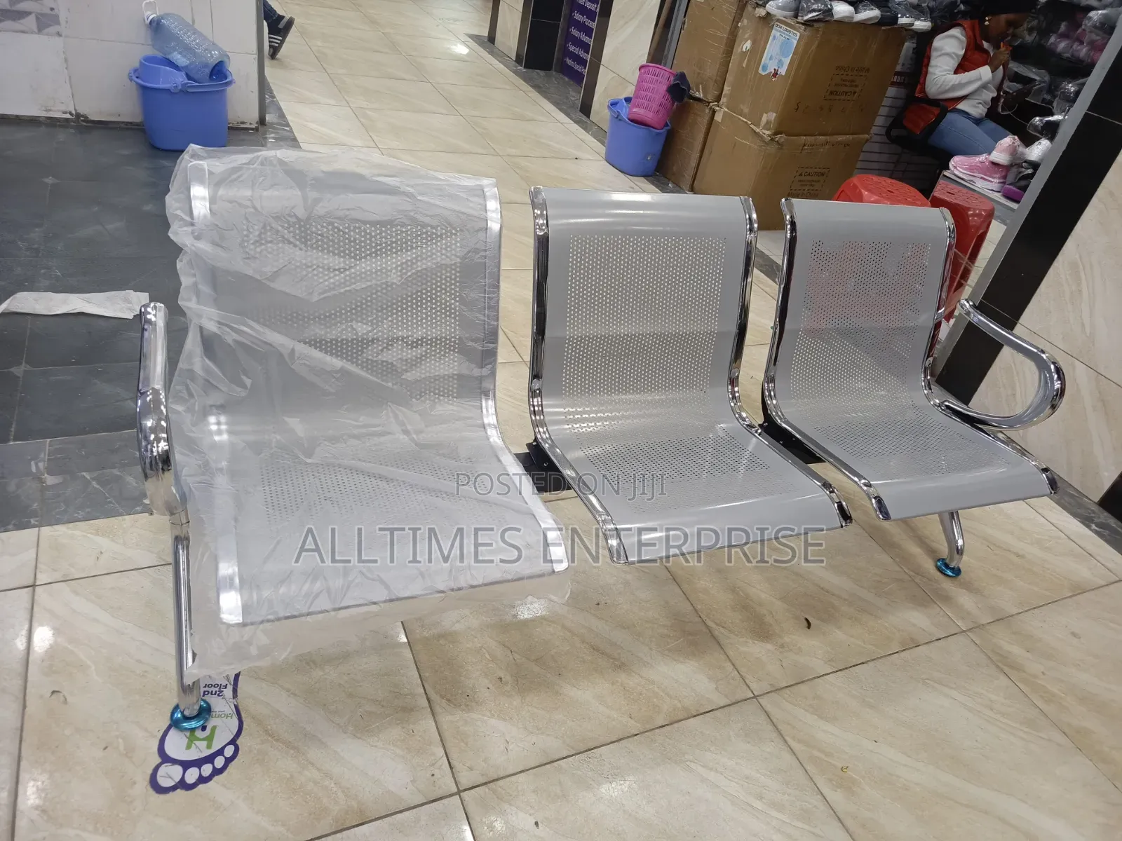 Non Padded 3 Seater Waiting Bench