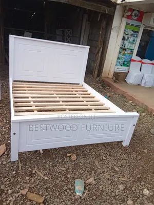 White 5 by 6 Bed