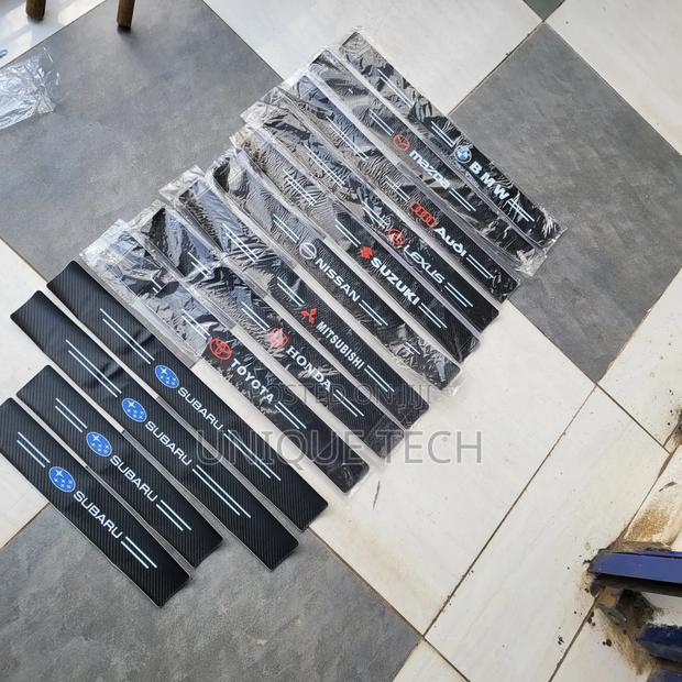Car Door Side Step Carbon Stickers 4pcs