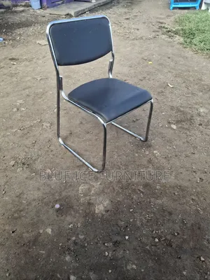 Office Leather Waiting Chair Armless