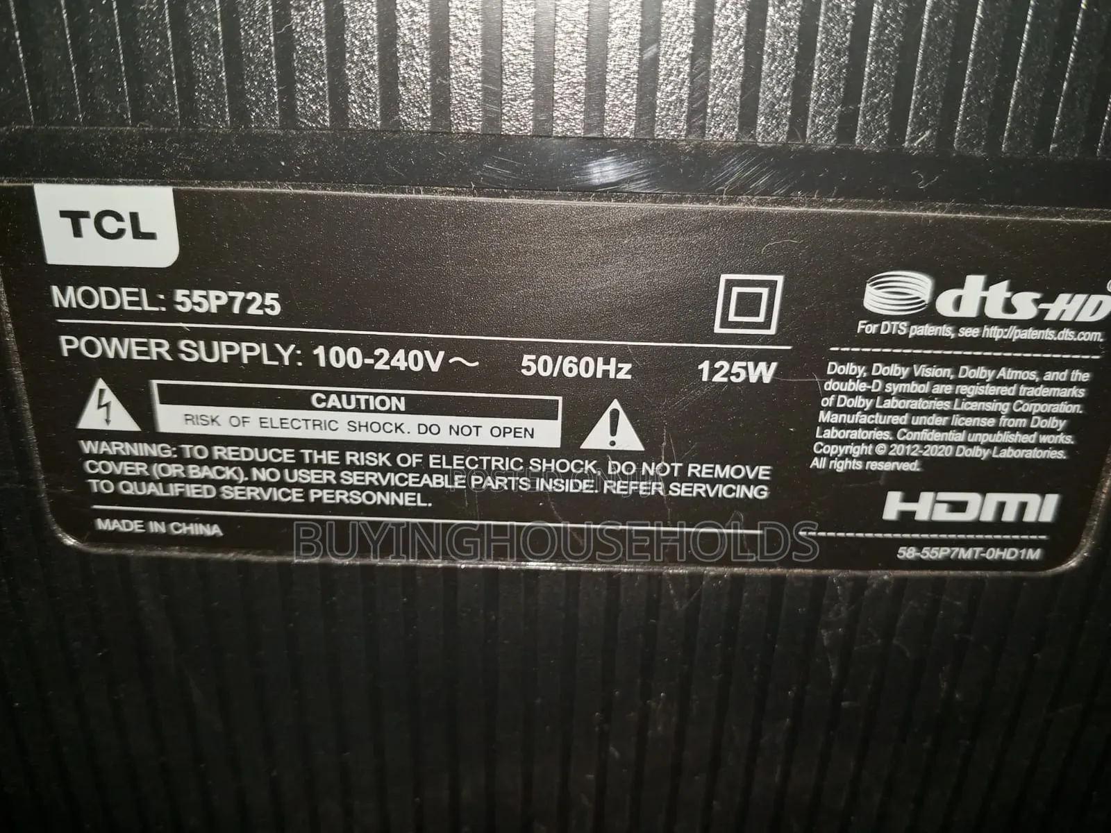 TCL 55" Frameless Android Tv 55p725