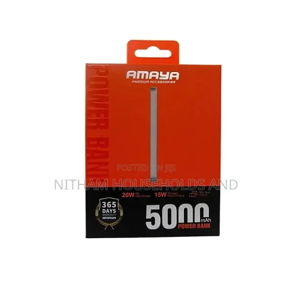 Amaya 5000mah Titanium Gold Ultra-Thin Fast Charging Wireless Charging