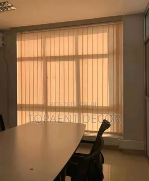 Beige Made in Style Vertical Office Window Blinds