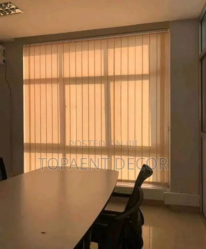 Beige Made in Style Vertical Office Window Blinds