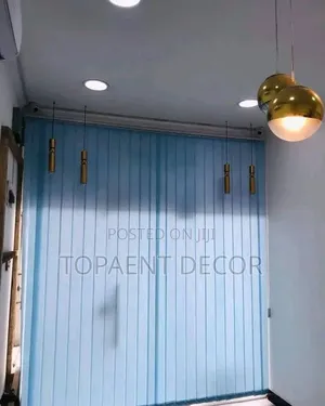 Light Blue Office Windows and Kitchen Windows Vertical Blinds