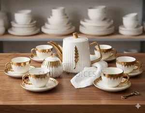 14pc Gold Detail Teaset