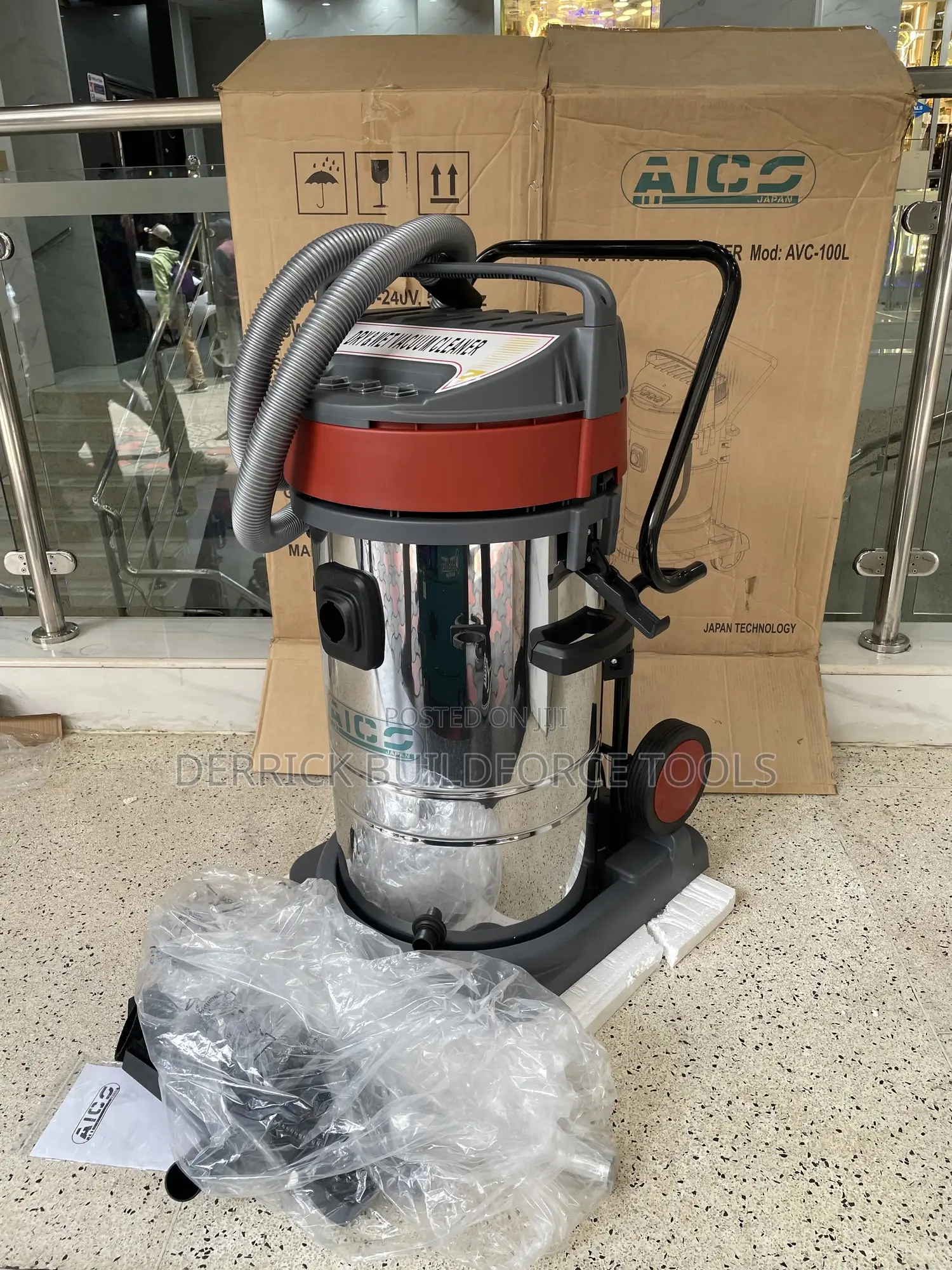 Aico Japan 100l Wet and Dry Electric Vacuum Cleaner