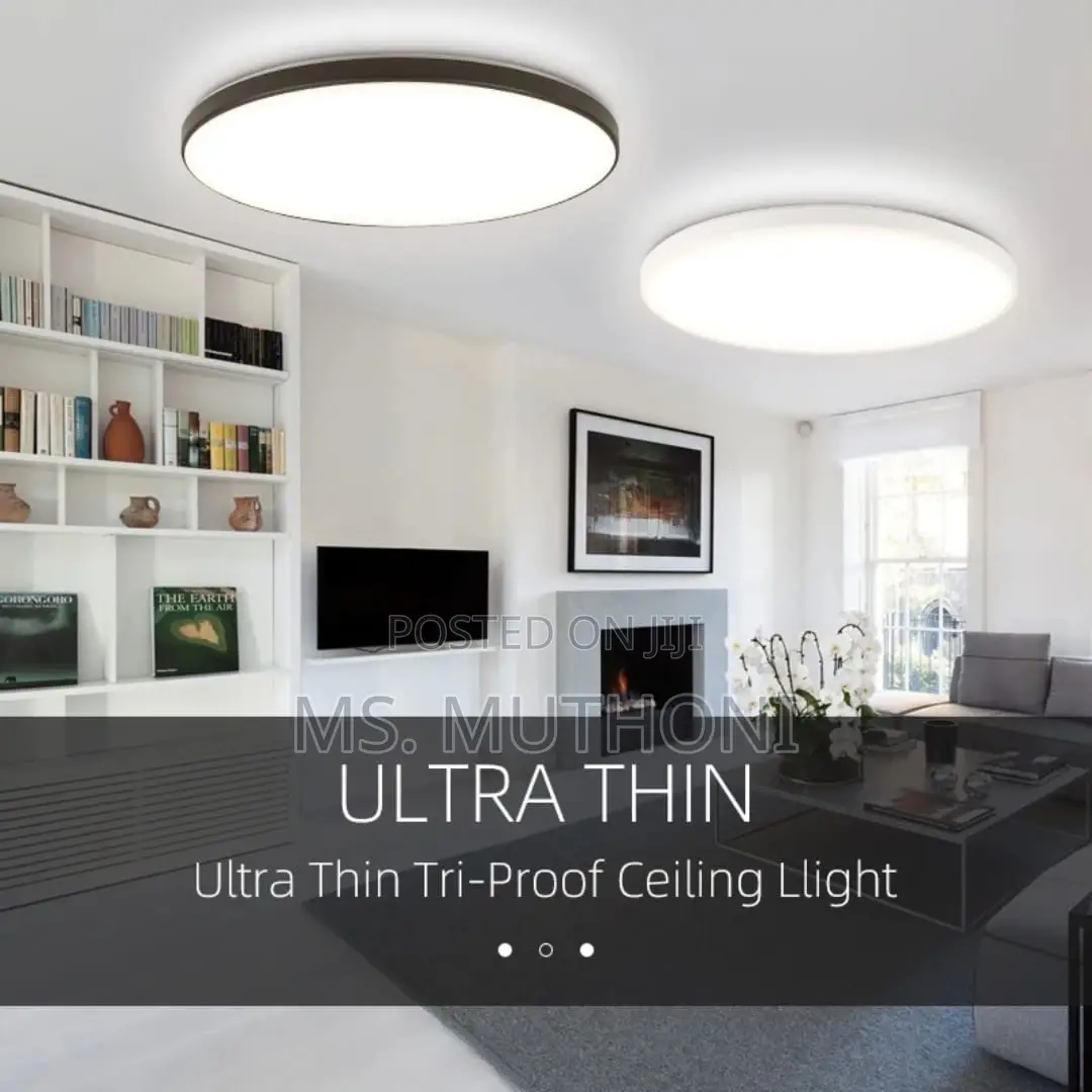 Modern, Ultra-Slim, Round Flush Mount Led Ceiling Light
