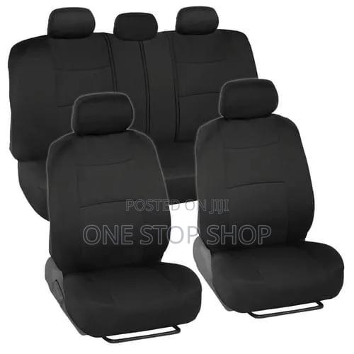 Black Interior Decoration Heavy Polyester Front Back Seat Seat Covers