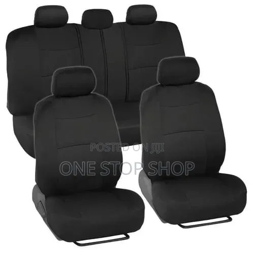 Black Interior Decoration Heavy Polyester Front Back Seat Seat Covers