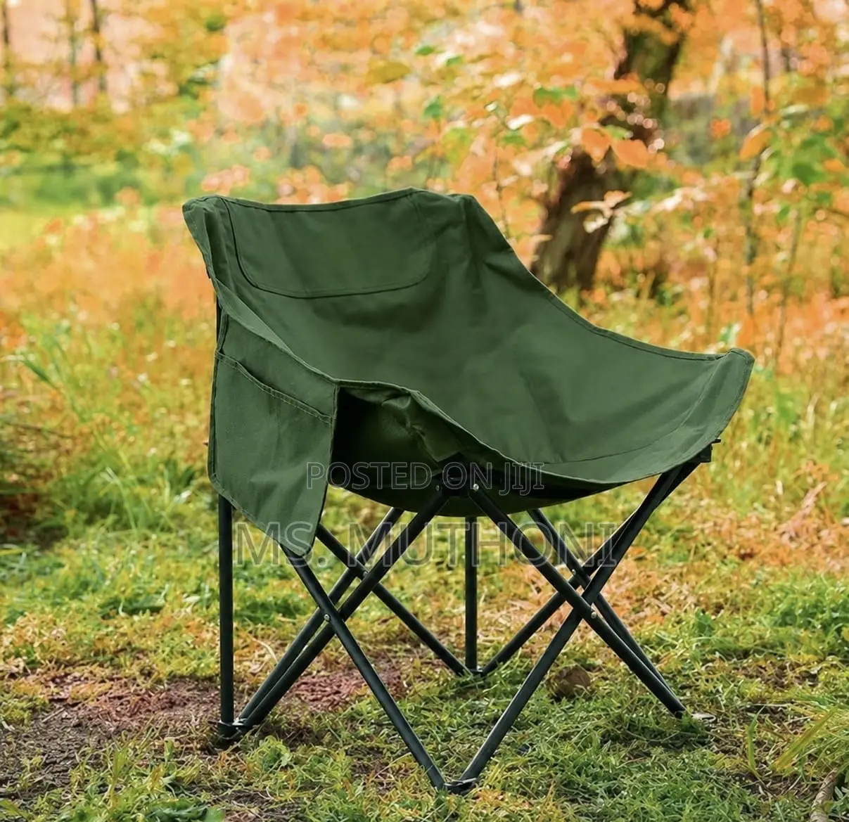 Unique/ Comfortable Foldable Moon Camping Seat