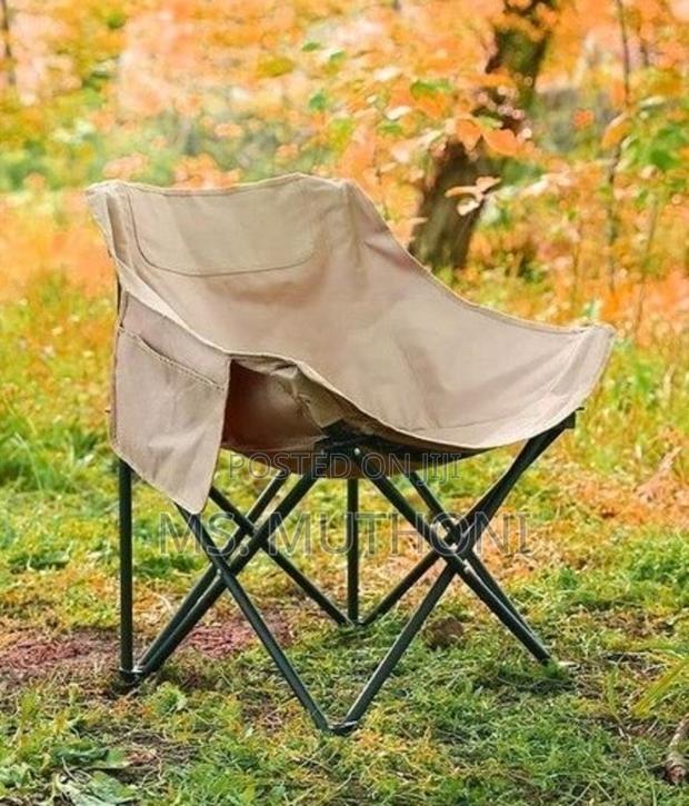 Unique/ Comfortable Foldable Moon Camping Seat - thumbnail 2