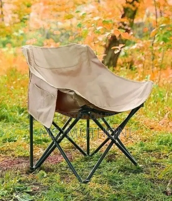 Unique/ Comfortable Foldable Moon Camping Seat