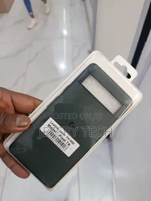 Dark Green Leather Phone Case for a Google Pixel 7a