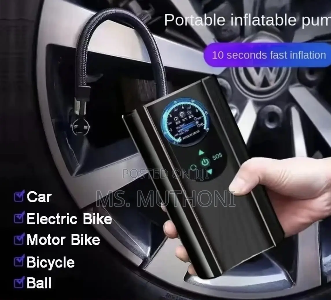 Portable Digital Tire Inflator W/ a 12v Cigarette Lighter Power Source