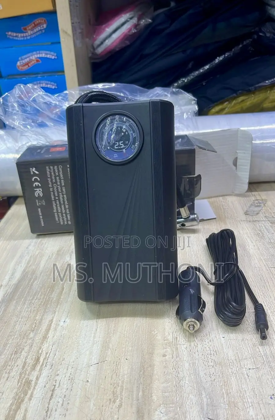 Portable Digital Tire Inflator W/ a 12v Cigarette Lighter Power Source