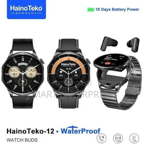Haino Teko St-7 Smartwatch With Wireless Earbuds, Amoled, Waterproof,