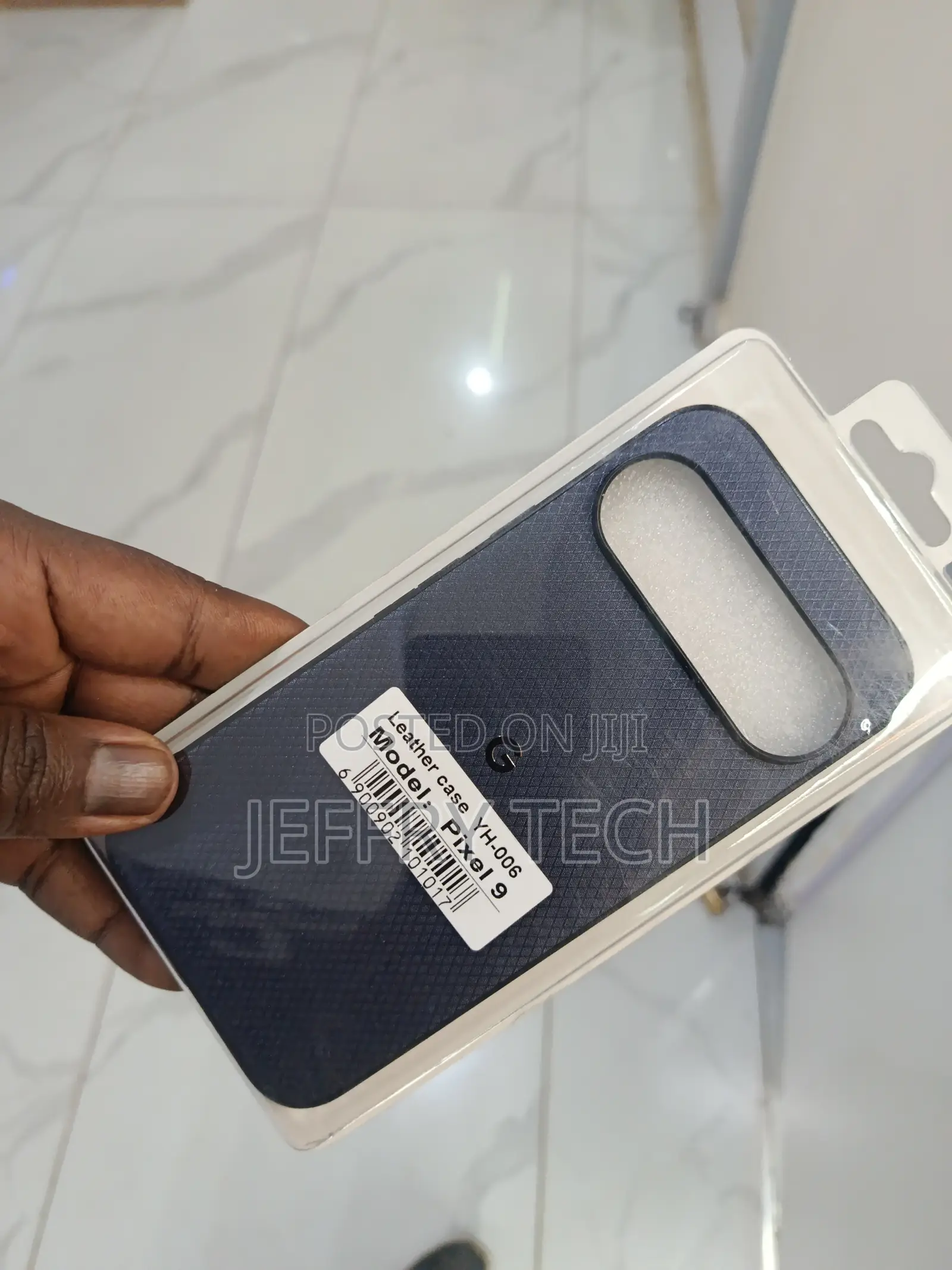 Inteliqo Leather Back Cover for the Google Pixel 9 in Black