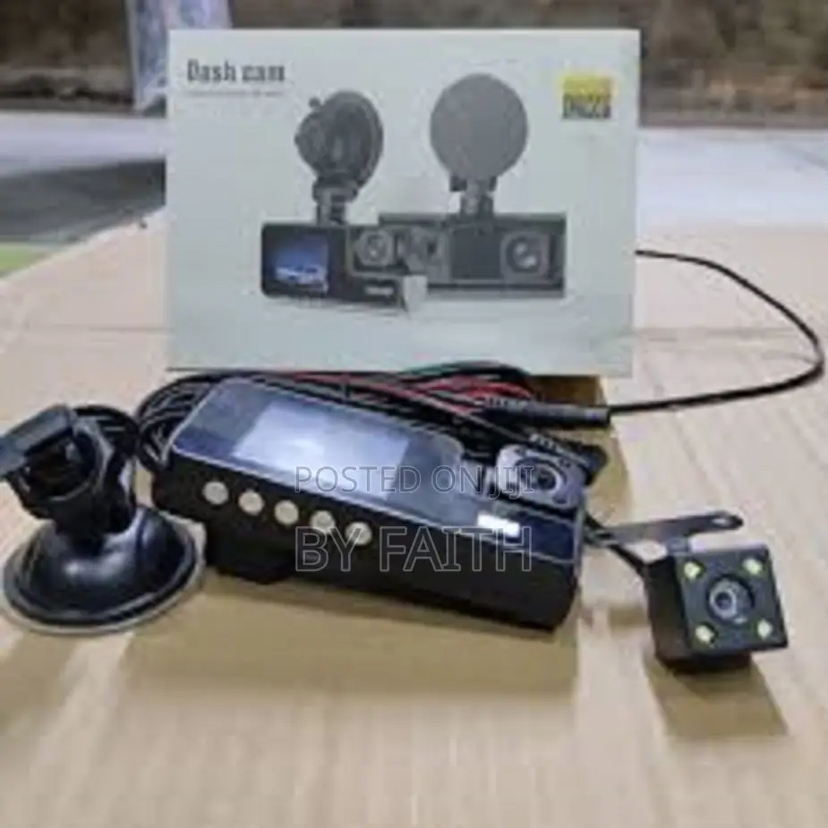 1080p Car FHD Dash Cam With Mic – Front, Interior, Rear
