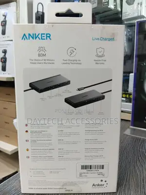 This Is an Anker 552 9-in-1 Usb-C Hub Adapter in Black.