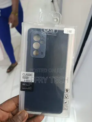 Dark Blue E Protective Shell Case Designed for the Oneplus 9rt Phone.