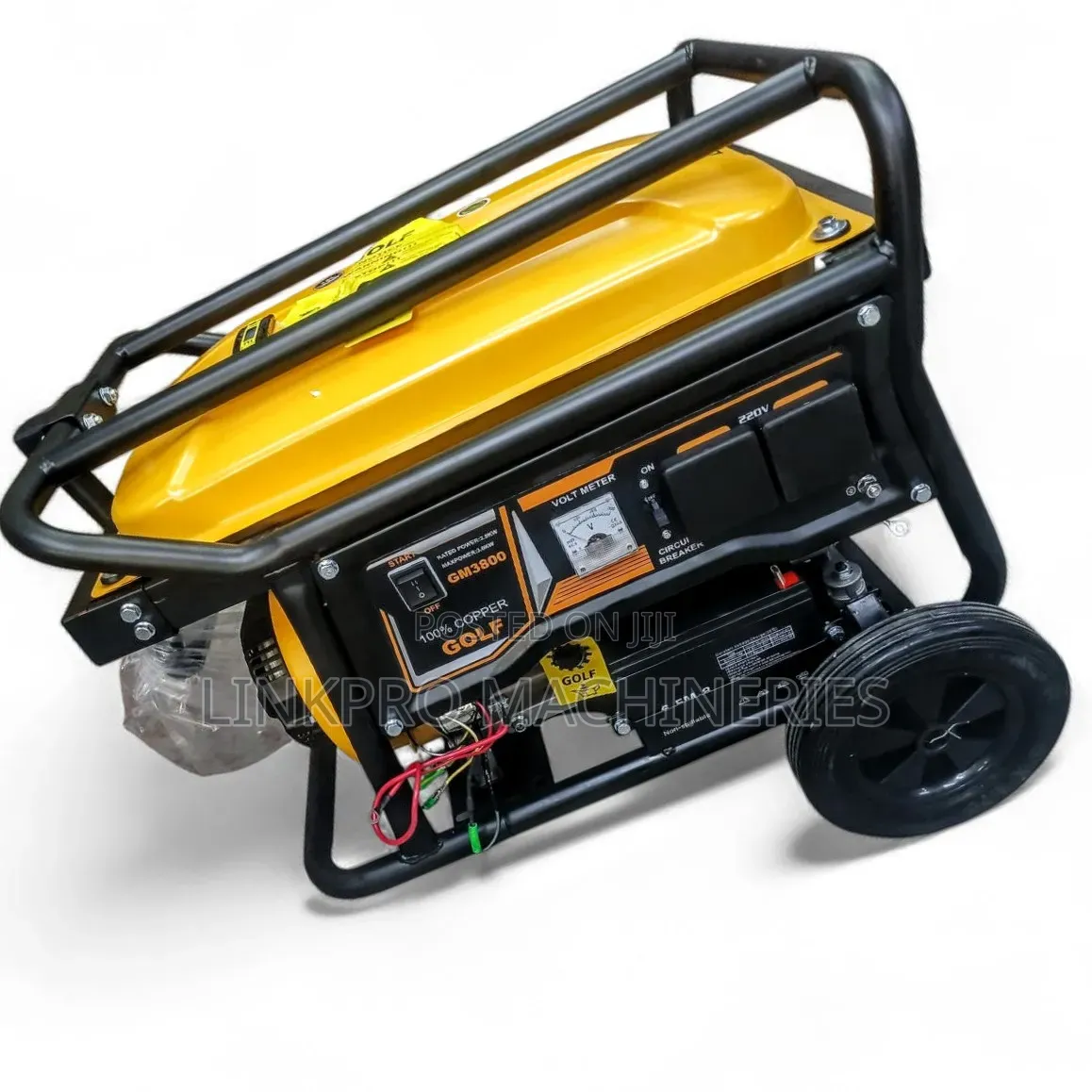 3.8kva Golf Generator
100% Copper
With Wheel and Handle