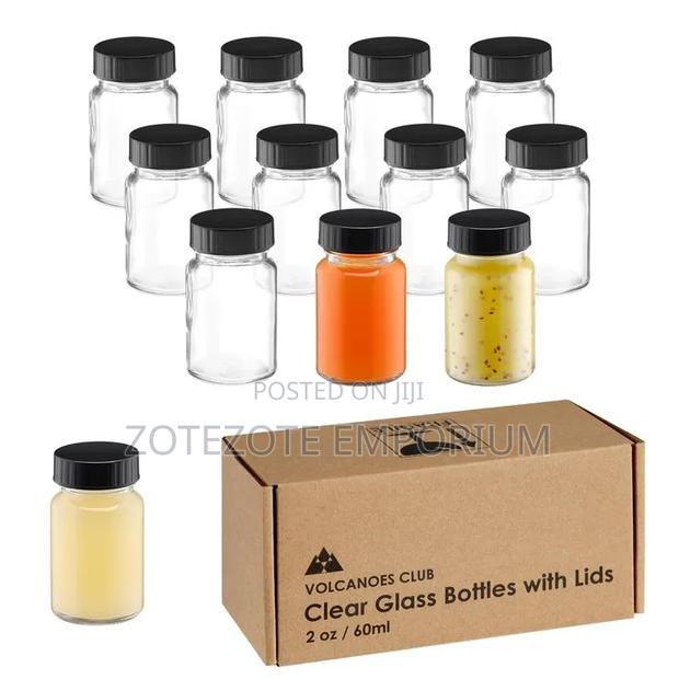 5pcs Gingershots Glass Bottles