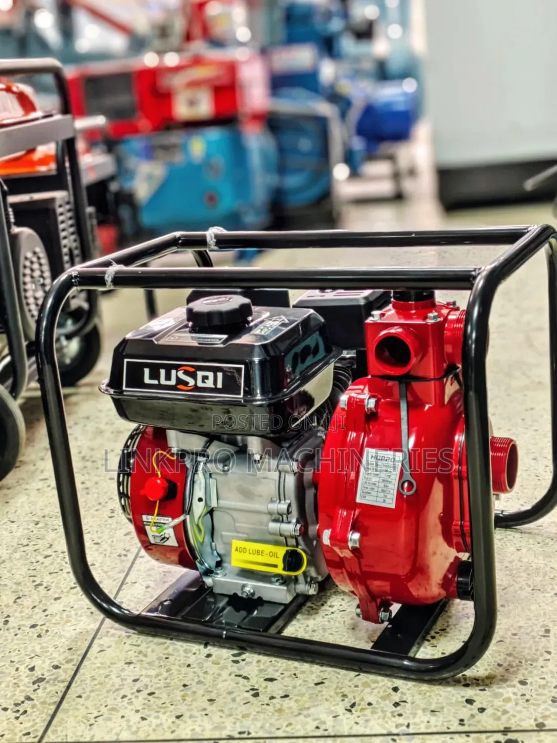 Lusqi Gasoline High Pressure Pump 2" Wp20h Lusqi 65mtr Head