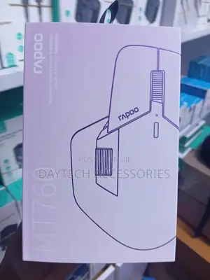 This Is a Rapoo Mt760 Multi-Device Wireless Mouse in Matte Black.