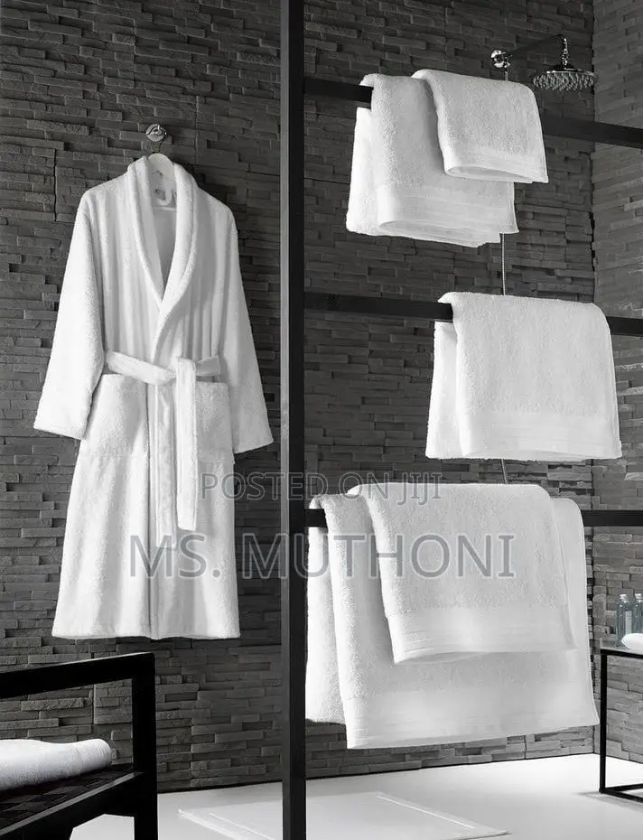 S-XXL Cotton White Cotton Bathrobes